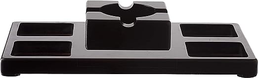 The Wine Savant Cigar Glasses Tray & Ash Tray, 4 Whiskey Cigar Glasses Slot to Hold Cigar, Whiskey Glass Gift Set, Cigar Rest, Accessory Set Gift for Dad, Men Home Office Decor Gifts, Man Cave-4